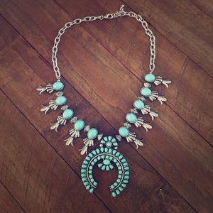 Bohemian necklace turquoise